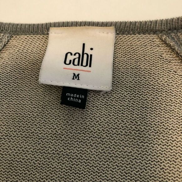 CAbi Open, Draped Front, Sage, Lagenlook Sweater Size M - Picture 8 of 16